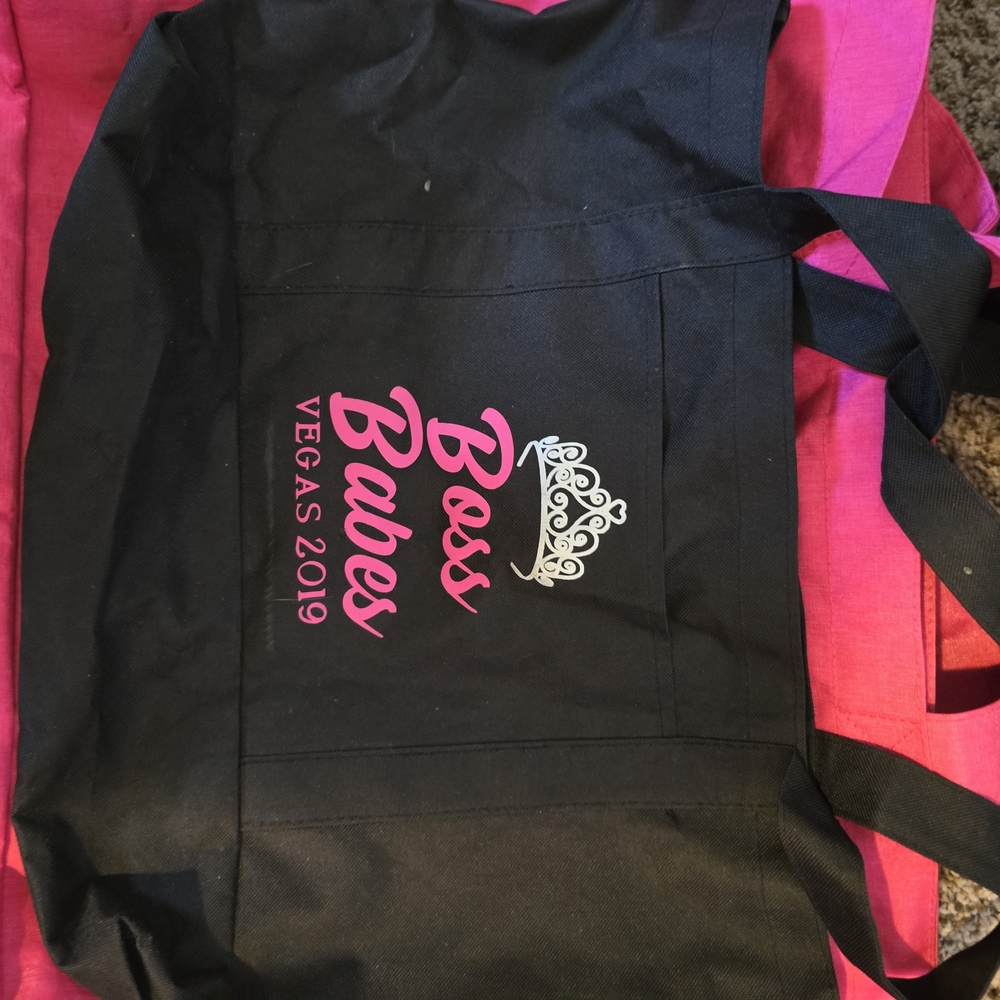 Paparazzi Black and Pink Tote Bag